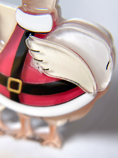Quack-mas Holiday Trio Brooch