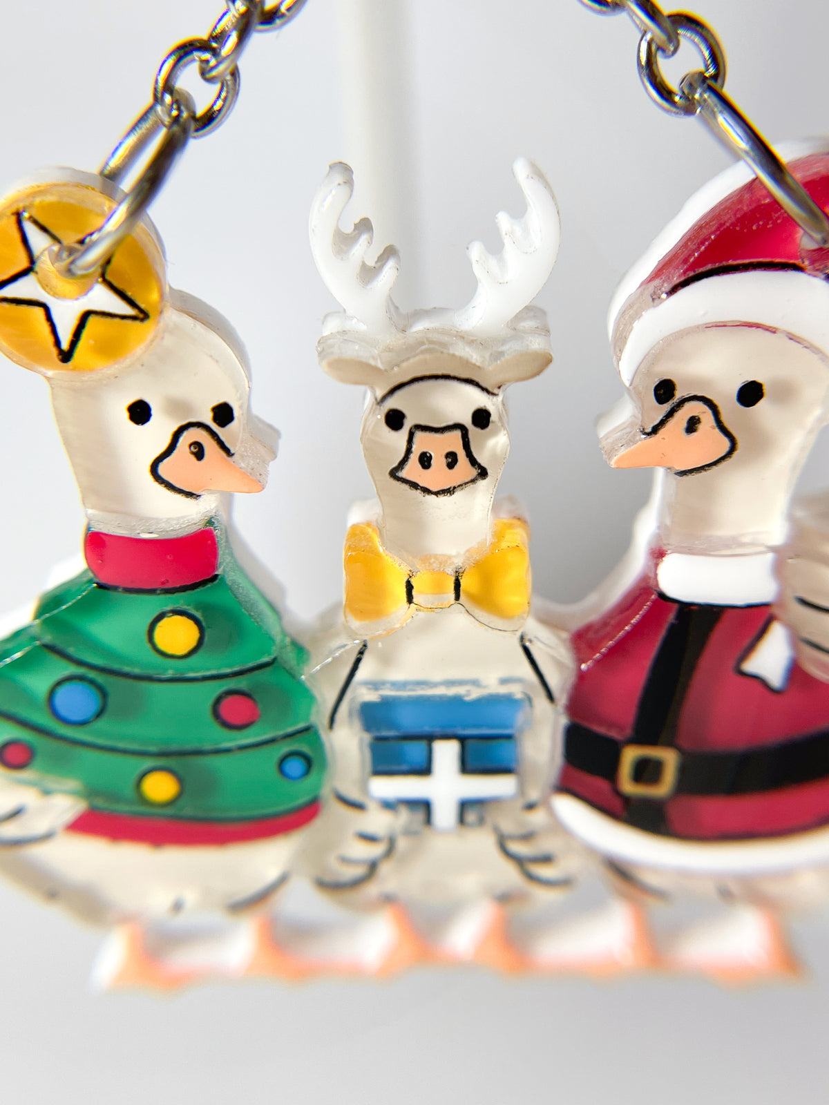 Quack-mas Holiday Trio Drop Earrings