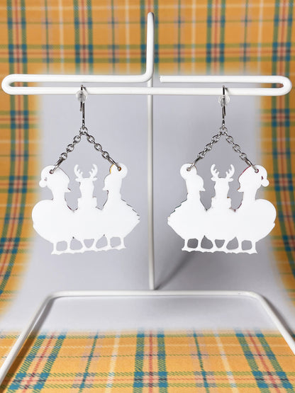 Quack-mas Holiday Trio Drop Earrings