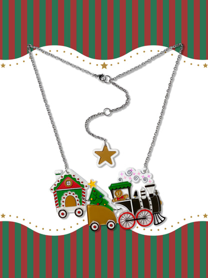Gingerbread Express Necklace