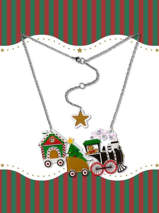 Gingerbread Express Necklace