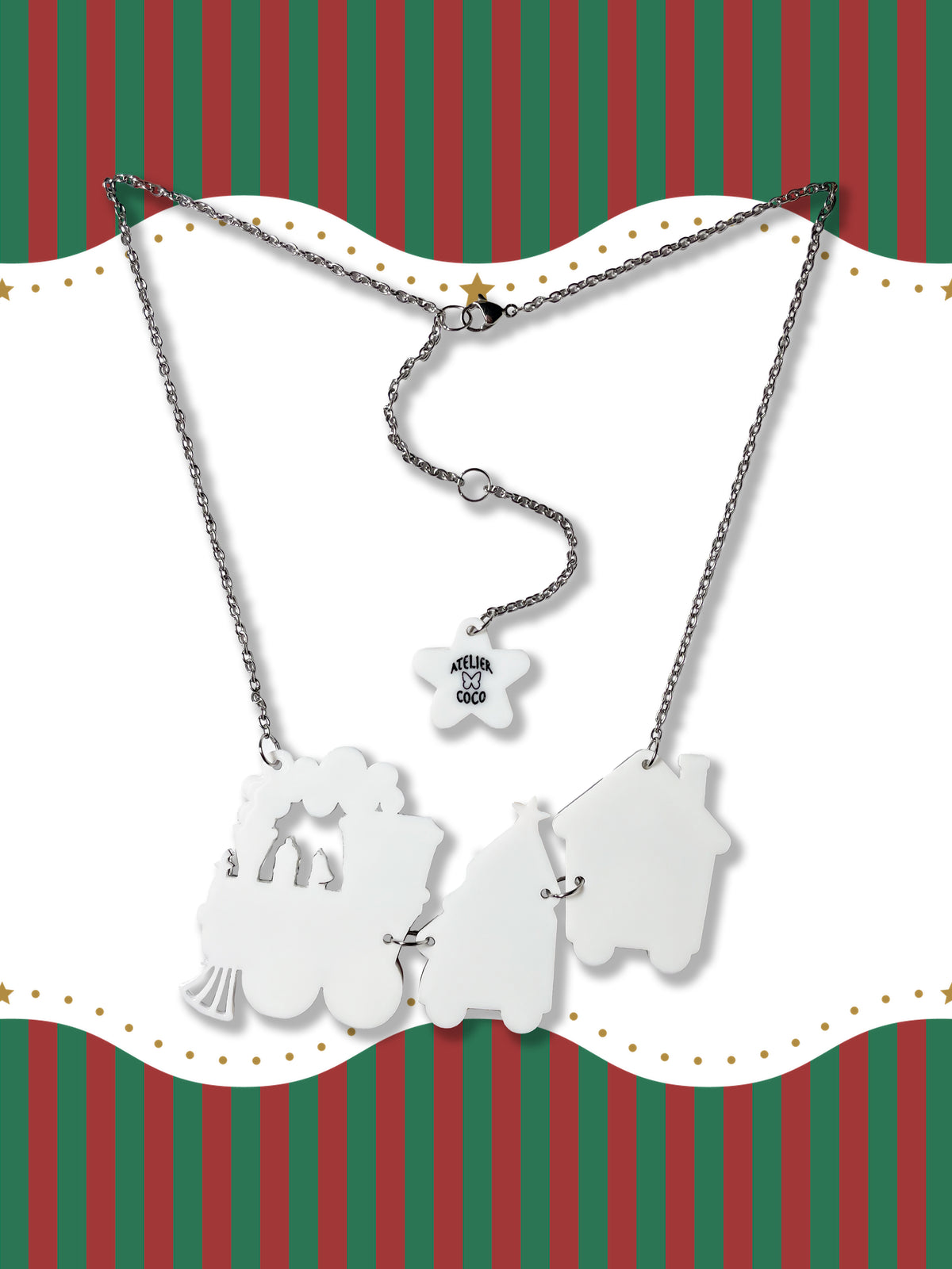 Gingerbread Express Necklace