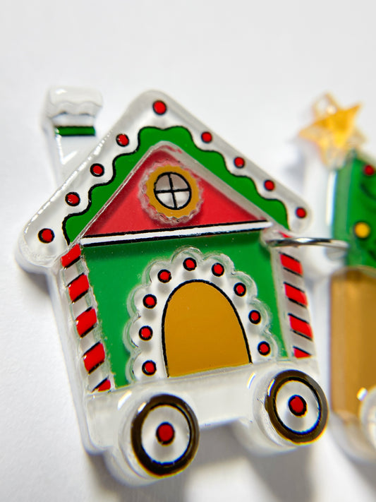 Gingerbread Express Brooch