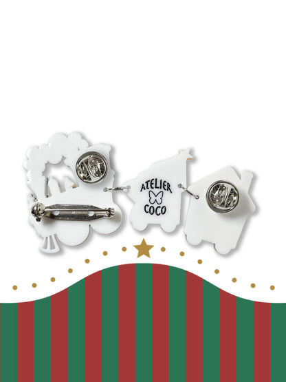 Gingerbread Express Brooch