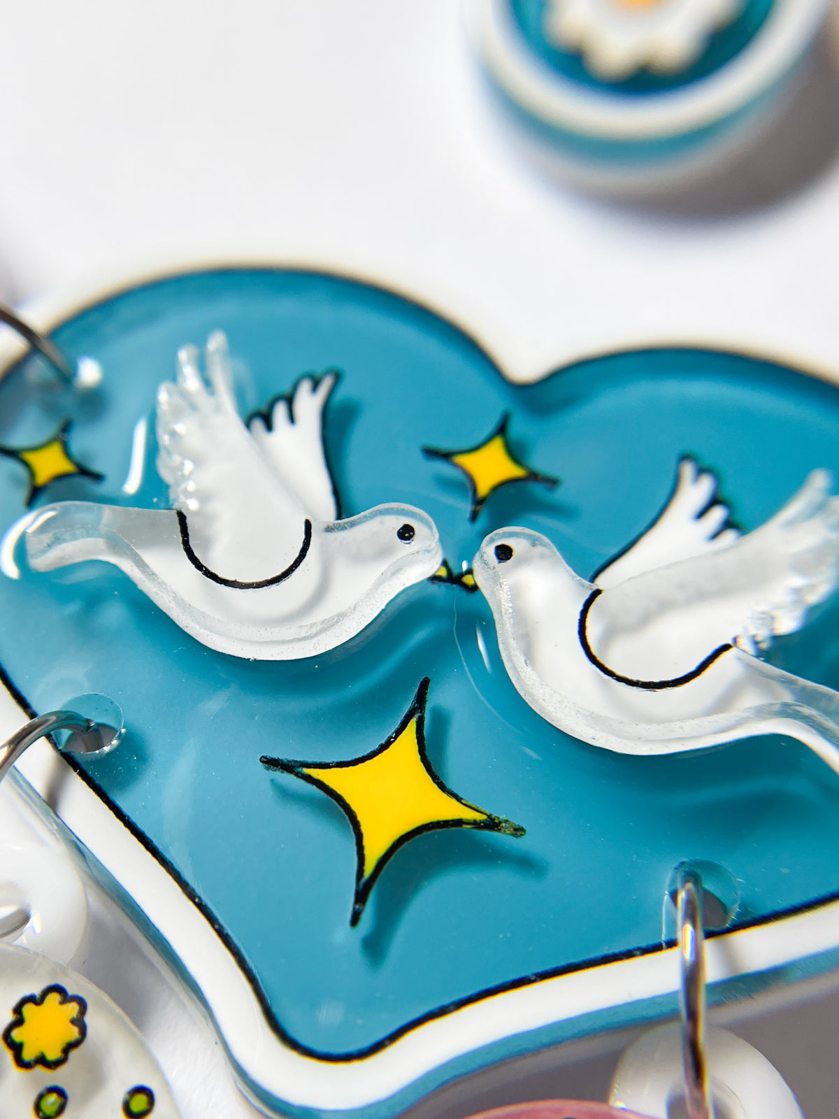 Peace & Joy Holiday Ornaments Necklace