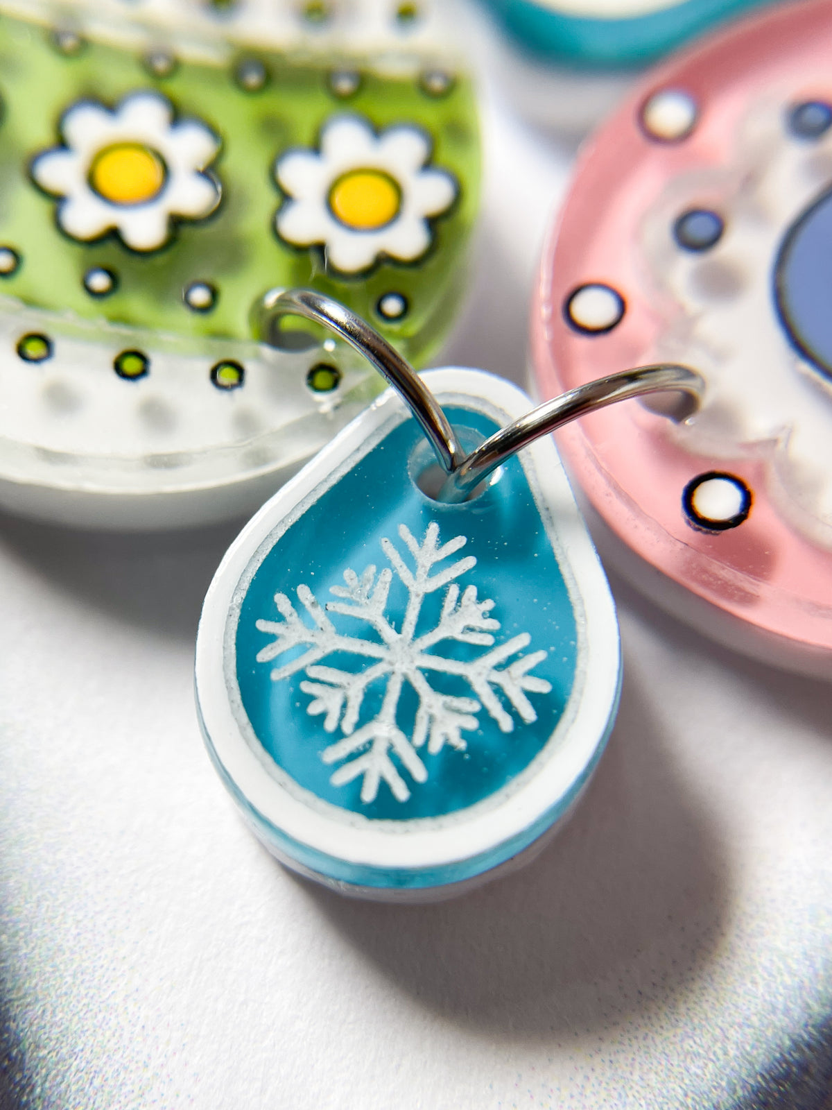 Peace & Joy Holiday Ornaments Necklace