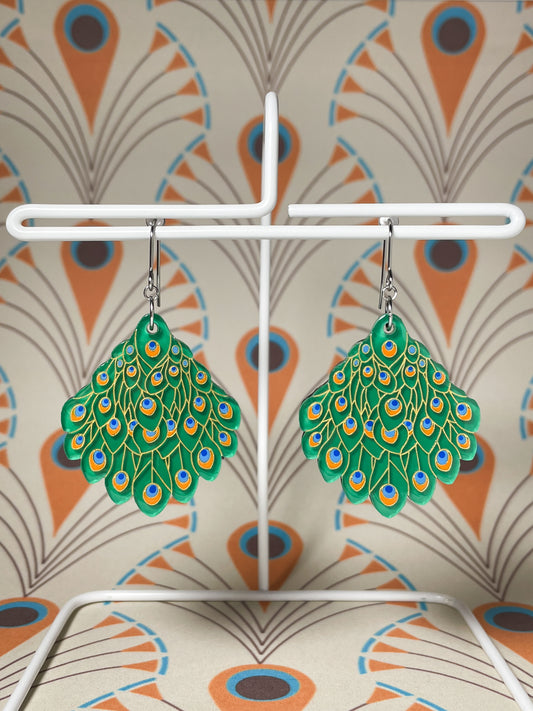 Feathered Grace Drop Earrings