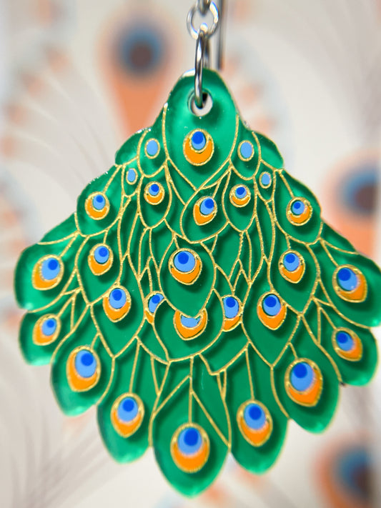 Feathered Grace Drop Earrings