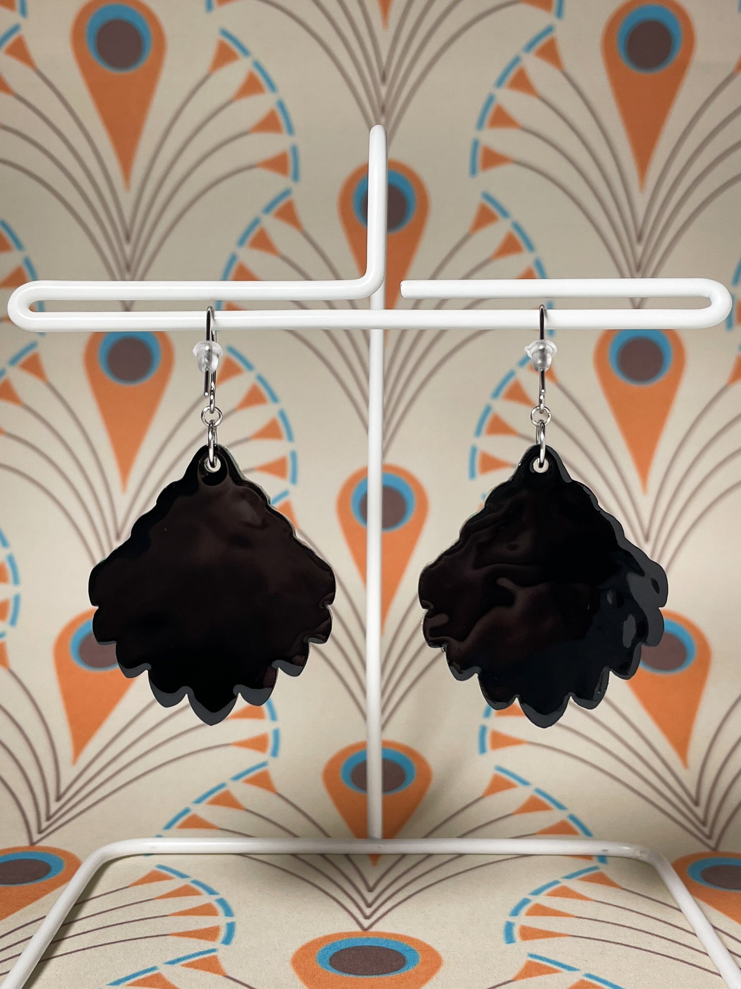 Feathered Grace Drop Earrings