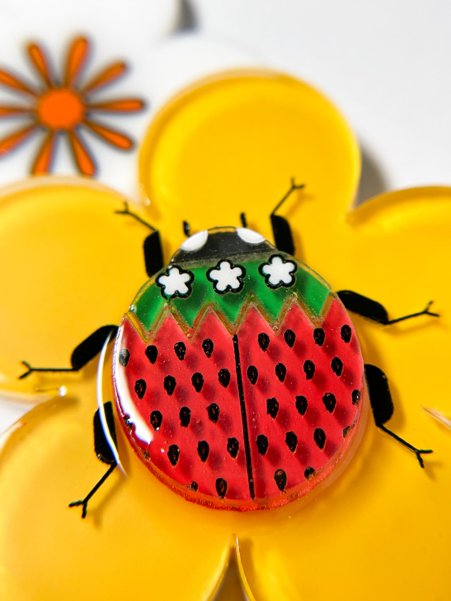 Petit Berry Ladybug Necklace