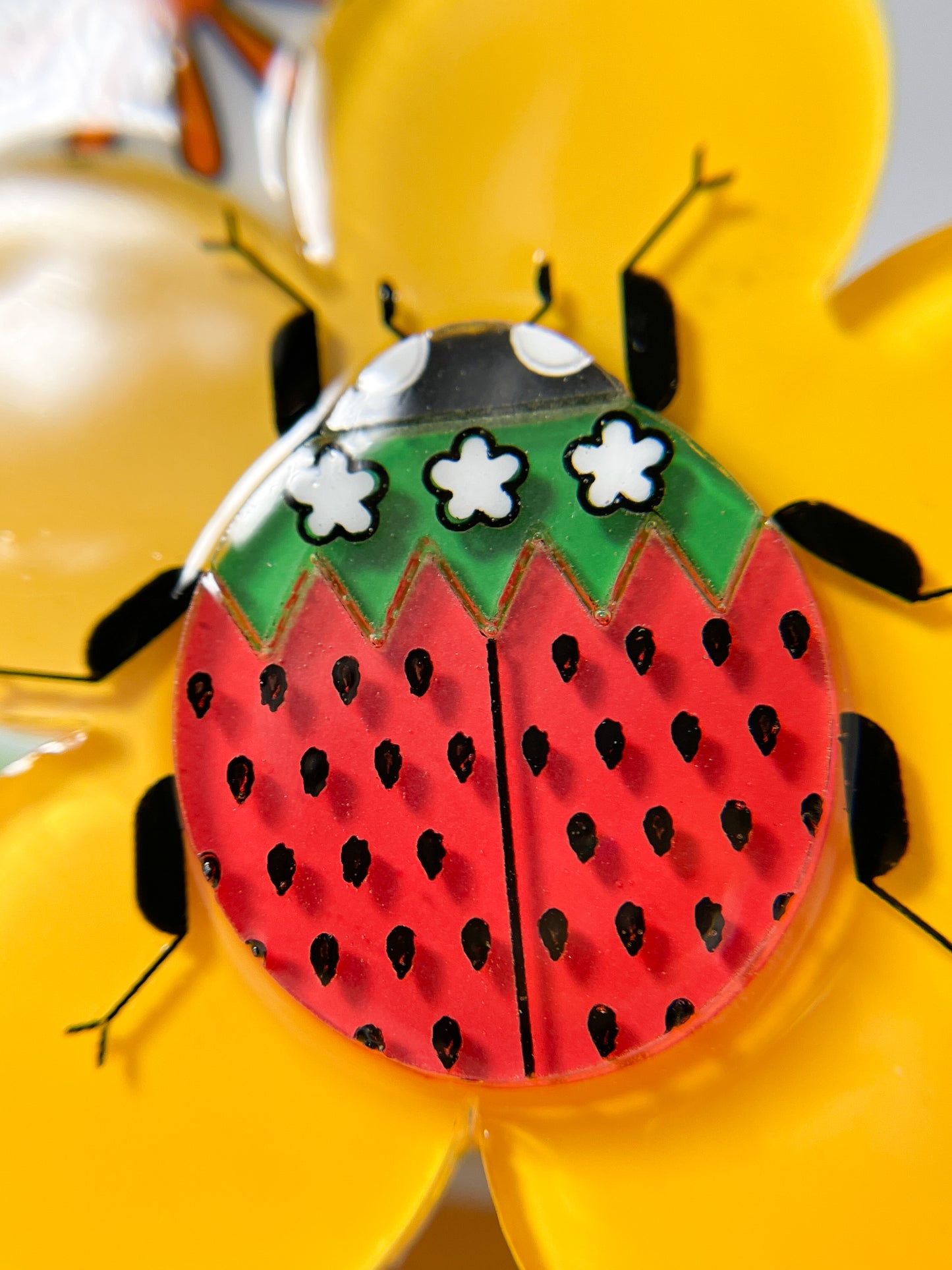 Petit Berry Ladybug Brooch