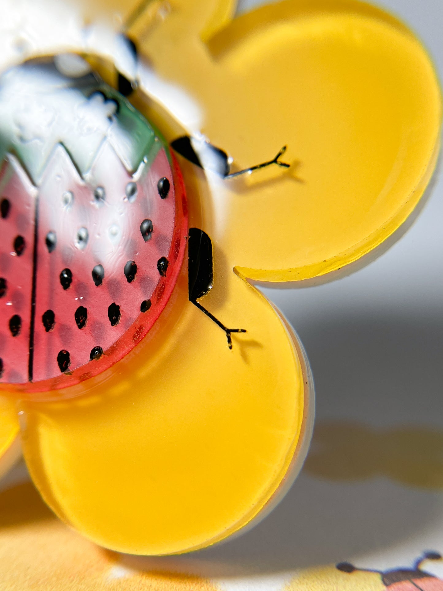 Petit Berry Ladybug Brooch