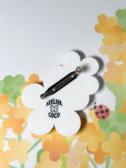 Petit Berry Ladybug Brooch