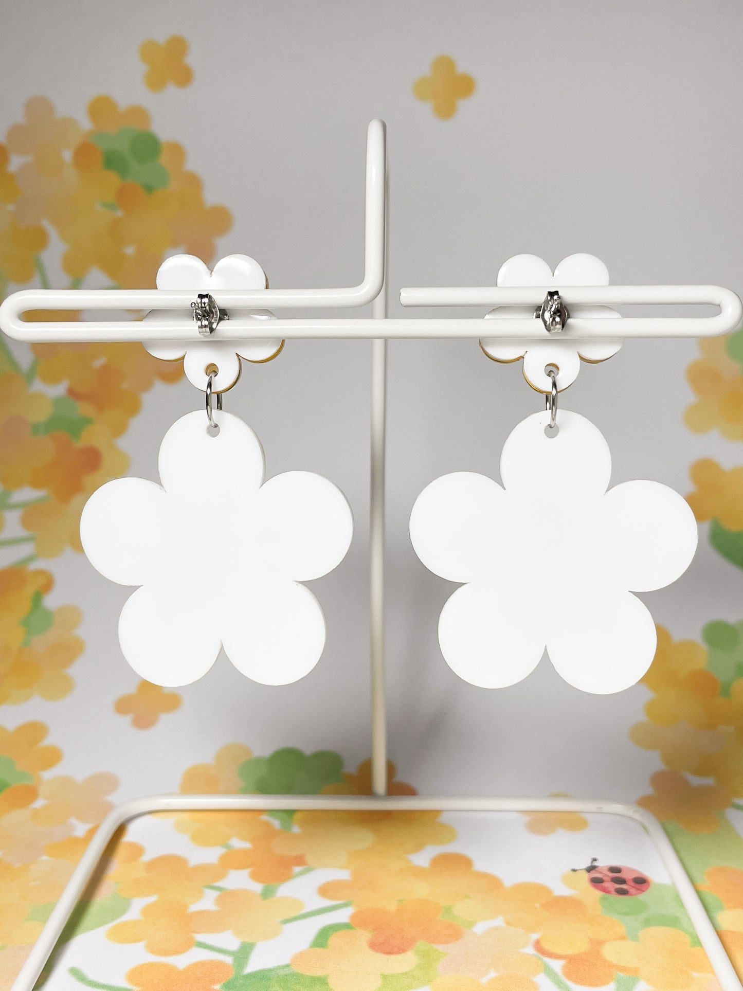 Petit Berry Ladybug Drop Earrings