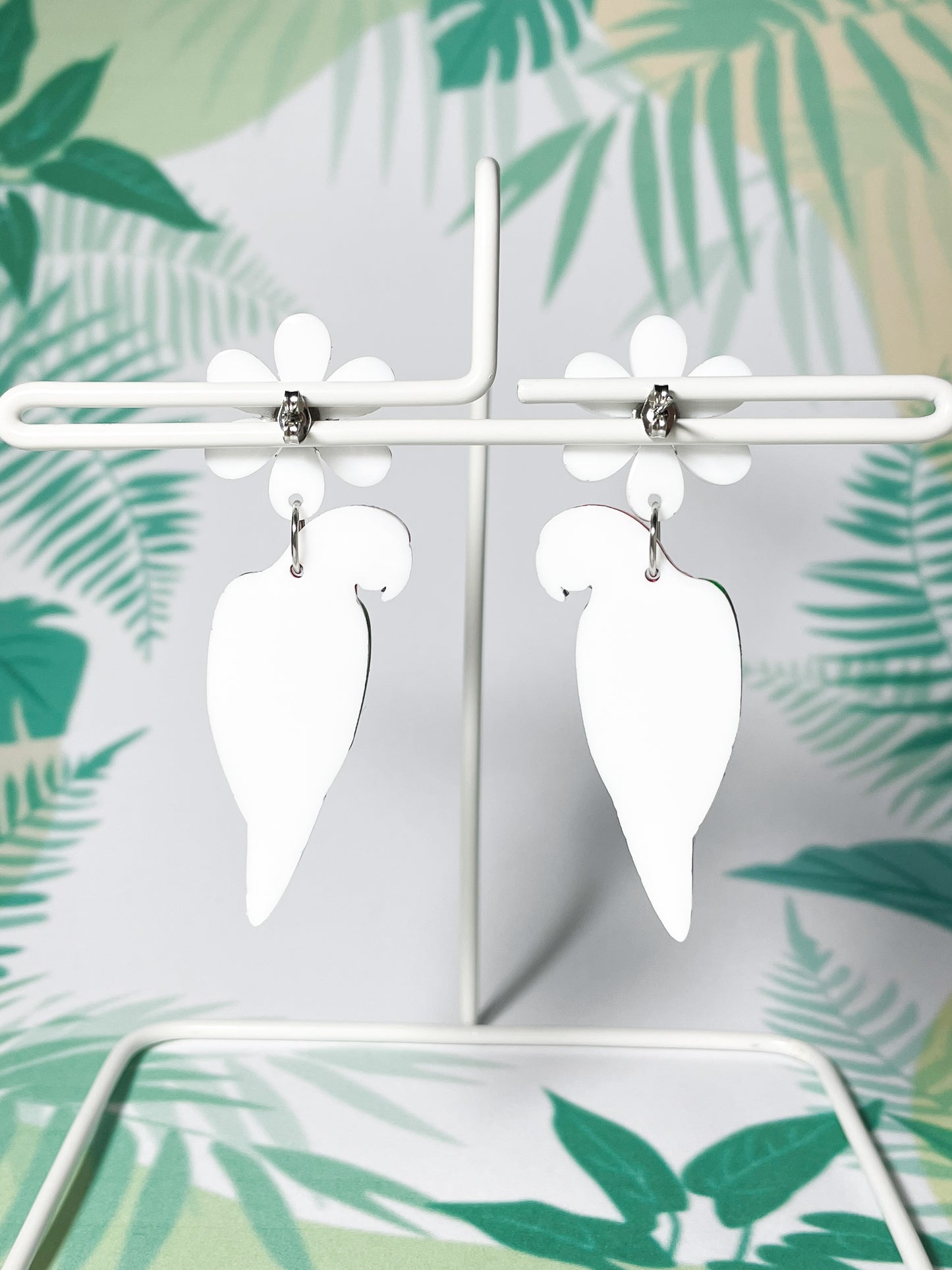 Tropical Parrot Party Drop Earrings