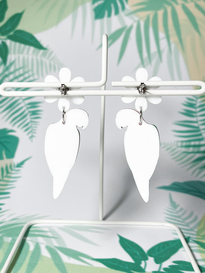 Tropical Parrot Party Drop Earrings