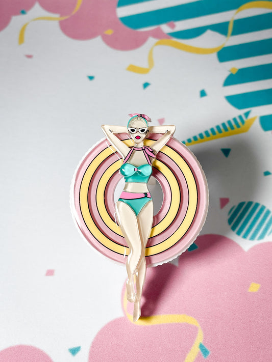 Retro Floaties Brooch