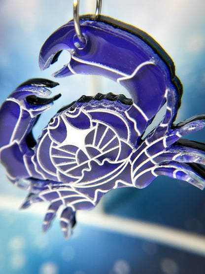Celestial Crab Drop Earring