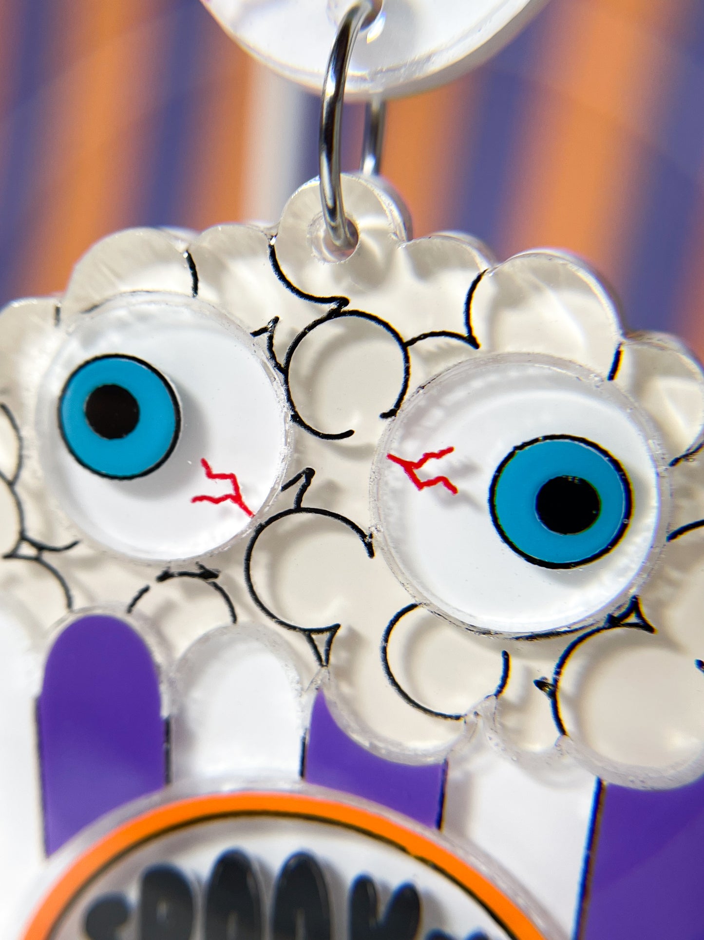 Spooky Popcorn Drop Earrings