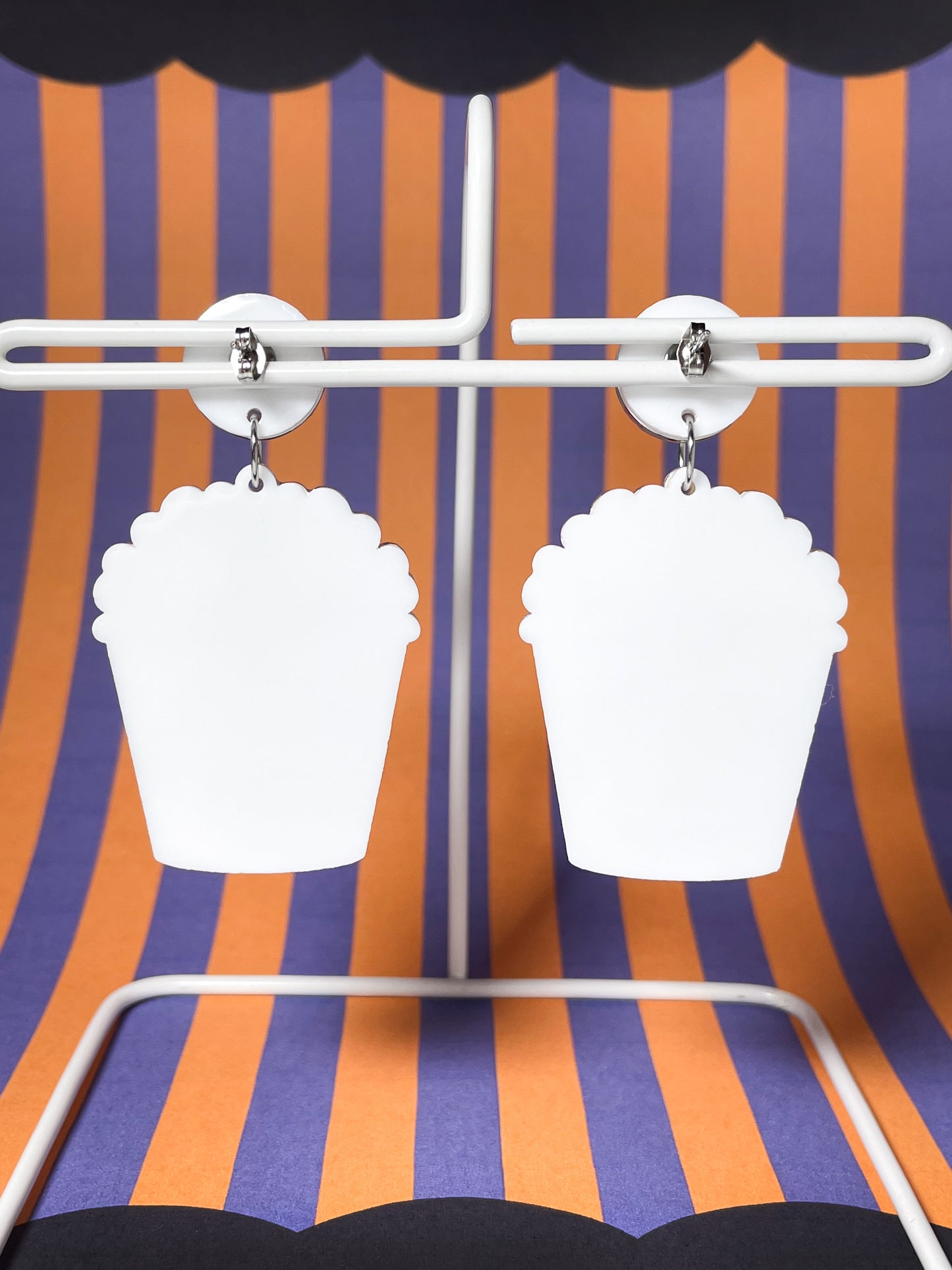 Spooky Popcorn Drop Earrings