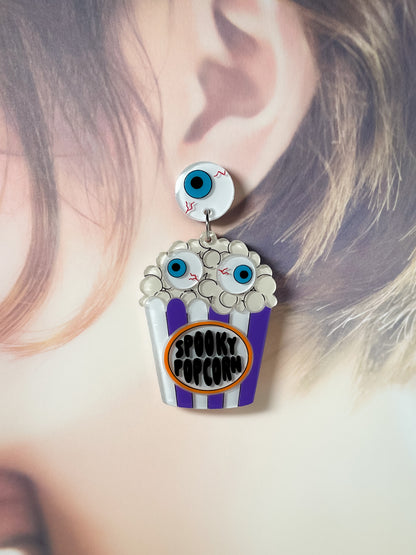 Spooky Popcorn Drop Earrings