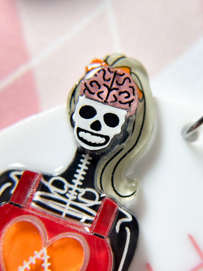 Vintage-Puppen-Zombie-Anatomie-Halskette
