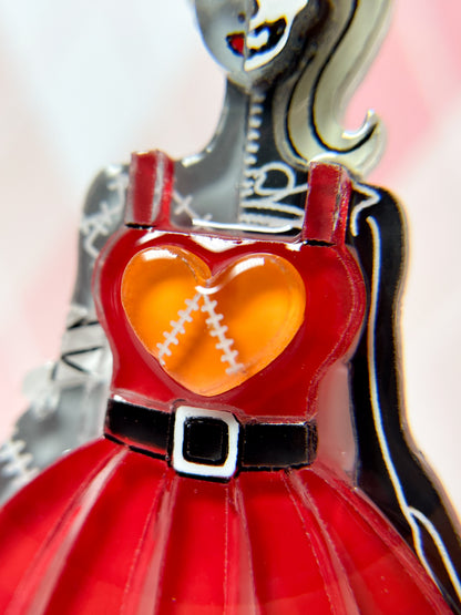 Vintage Doll Zombie Anatomy Brooch