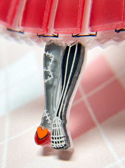 Vintage Doll Zombie Anatomy Brooch