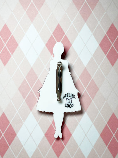 Vintage Doll Zombie Anatomy Brooch