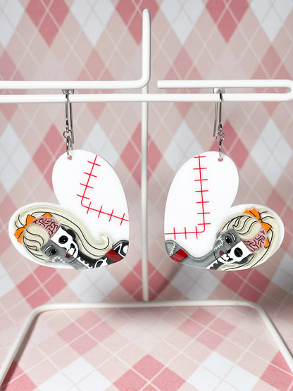 Vintage Doll Zombie Anatomy Drop Earrings