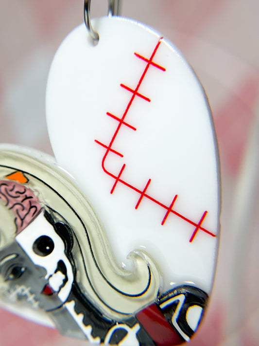 Vintage Doll Zombie Anatomy Drop Earrings