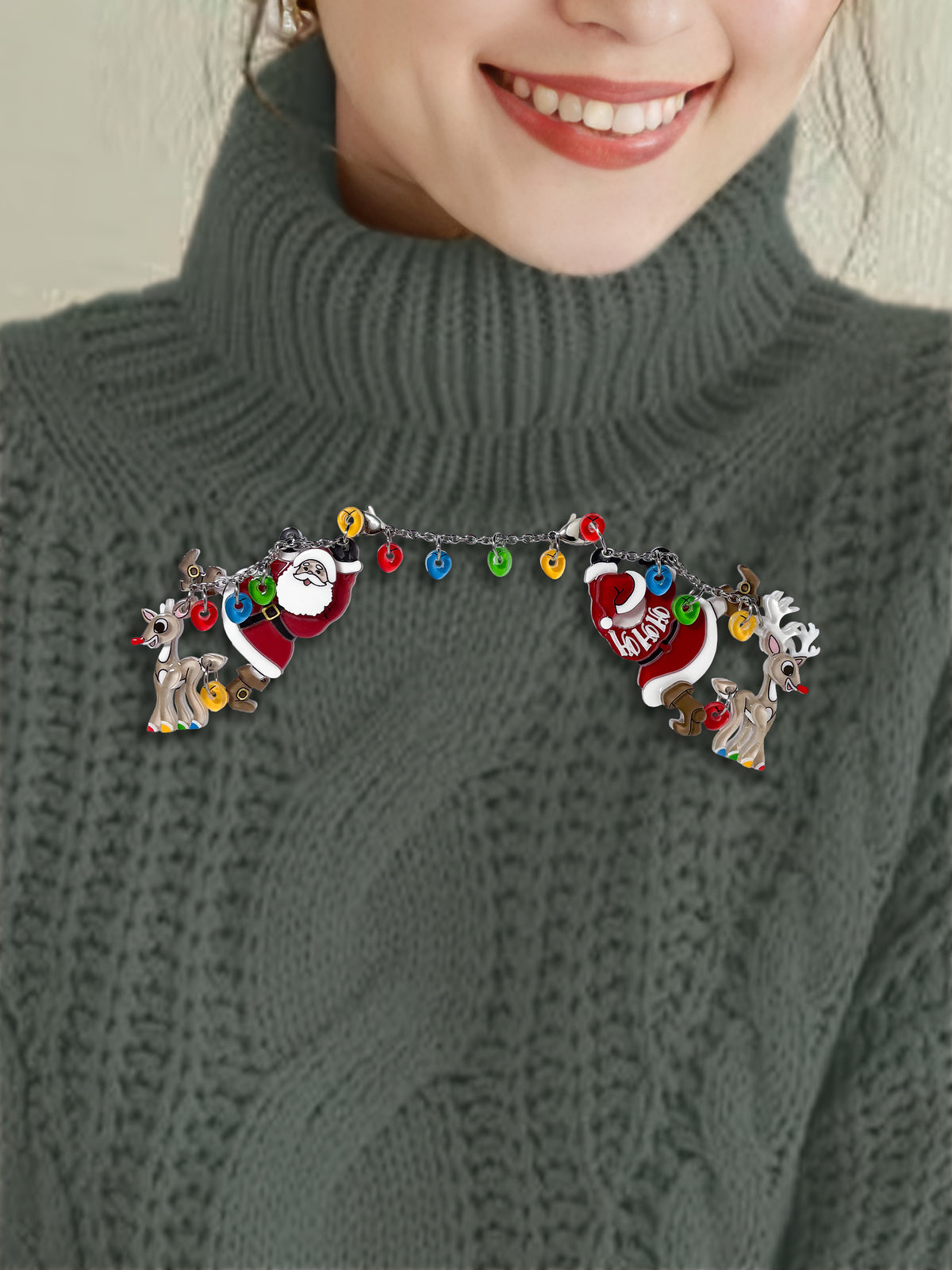 Ho Ho Holiday Hangout Brooch