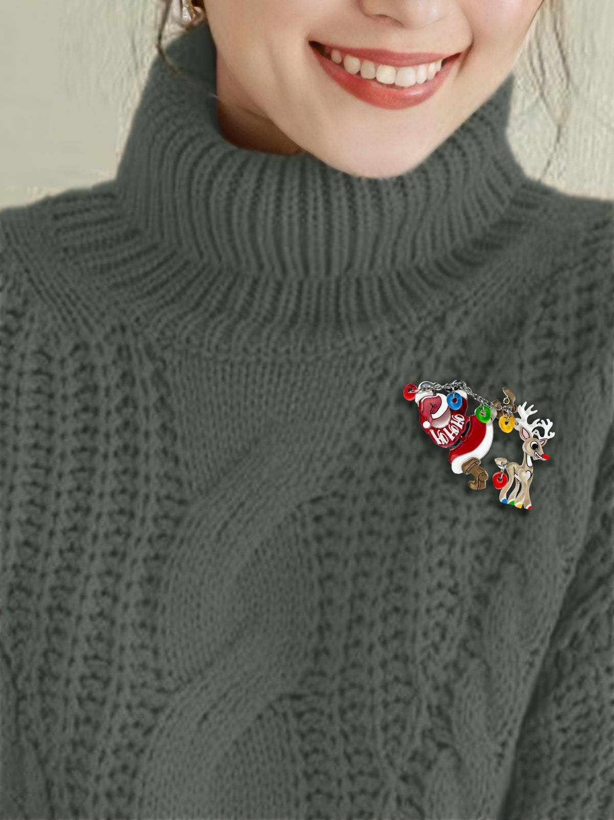 Ho Ho Holiday Hangout Brooch