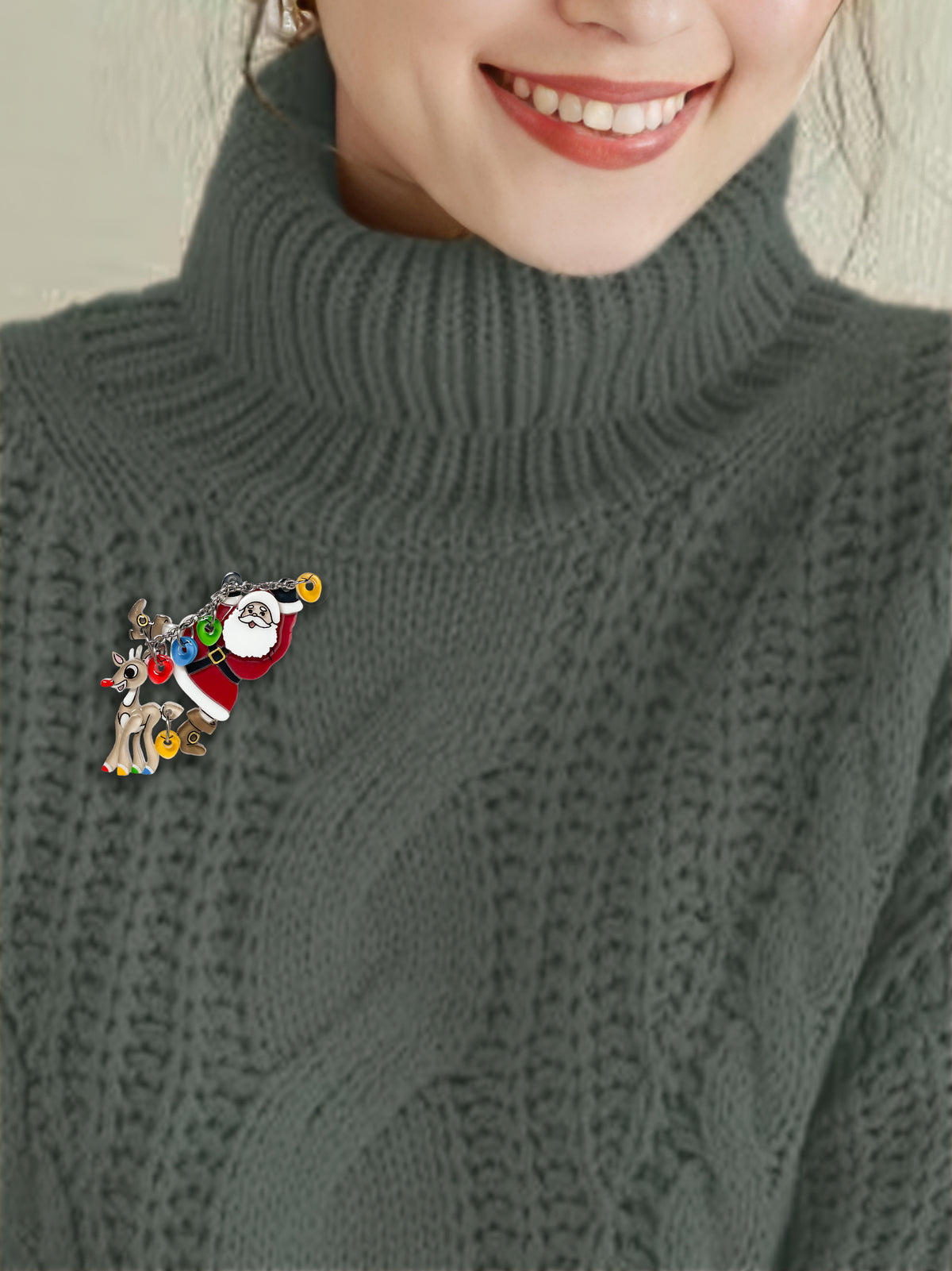 Ho Ho Holiday Hangout Brooch