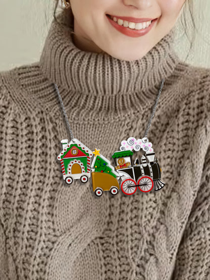 Gingerbread Express Necklace