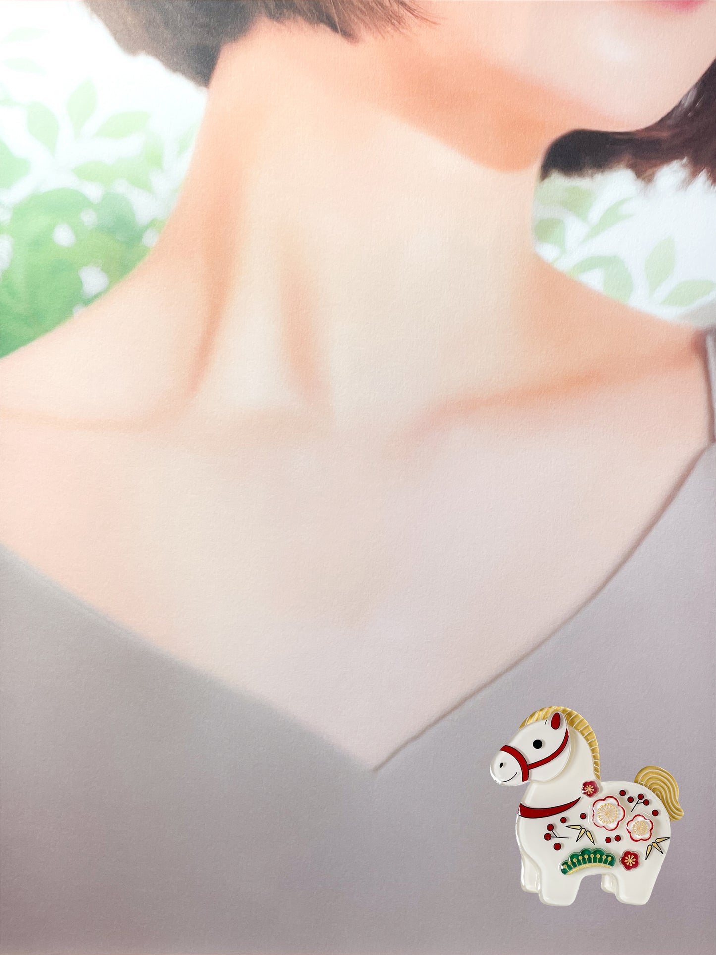 Glückspferd-Brosche