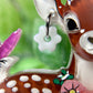 Dear Deer in Spring Brooch with Pink Butterfly