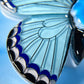 Stained Glass Butterfly Brooch with Anemone