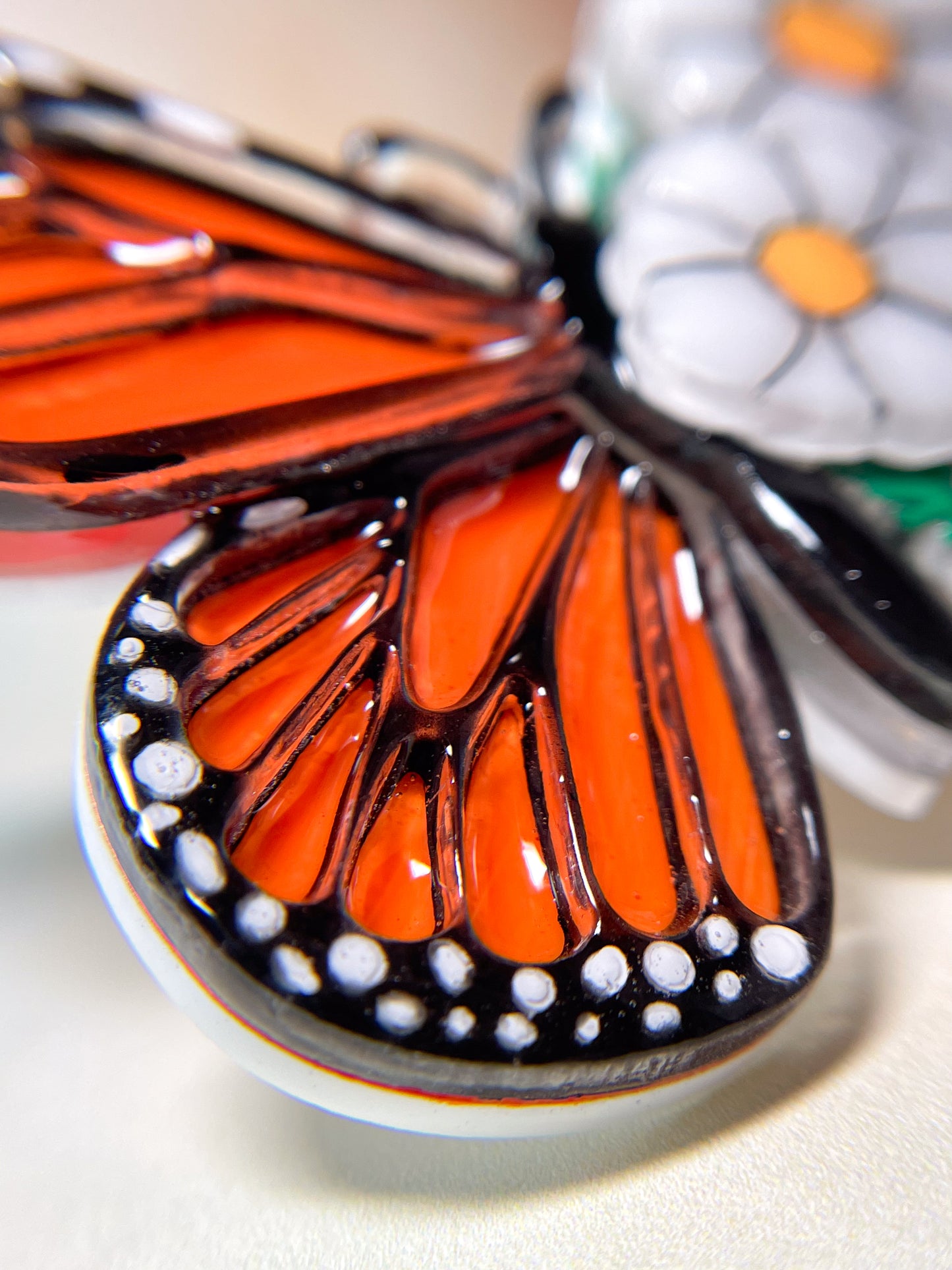 Stained Glass Butterfly Brooch with Margaret