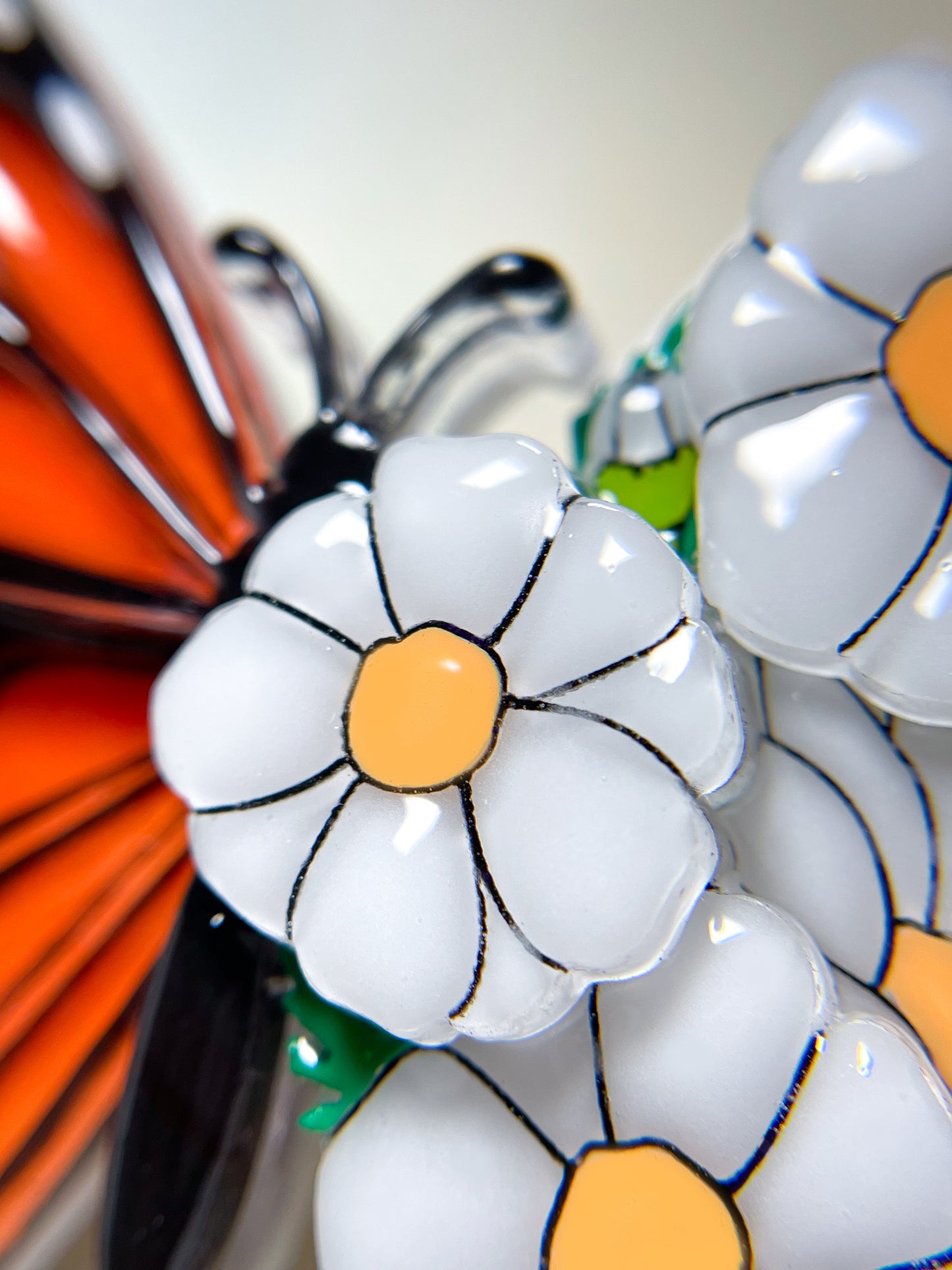 Stained Glass Butterfly Brooch with Margaret