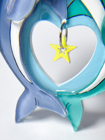 Shooting Star Dolphin Brooch