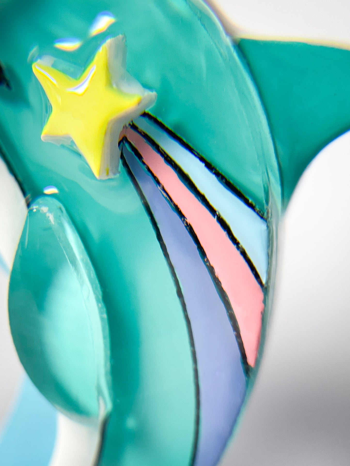 Shooting Star Dolphin Brooch