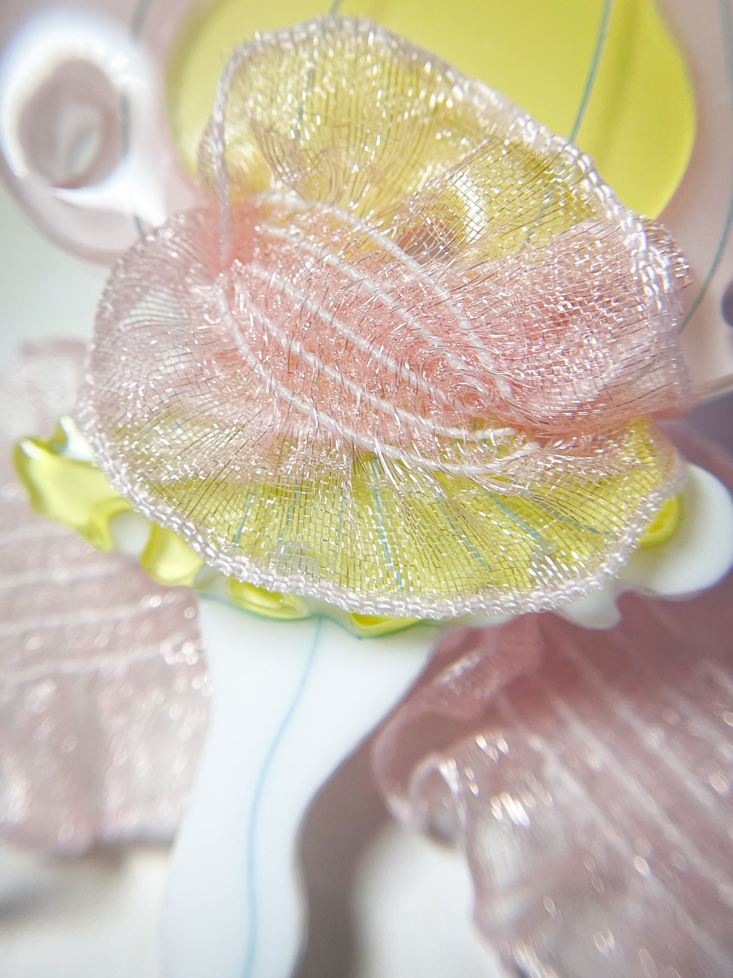 Jellyfish Fairy Brooch(Pink ribbon)