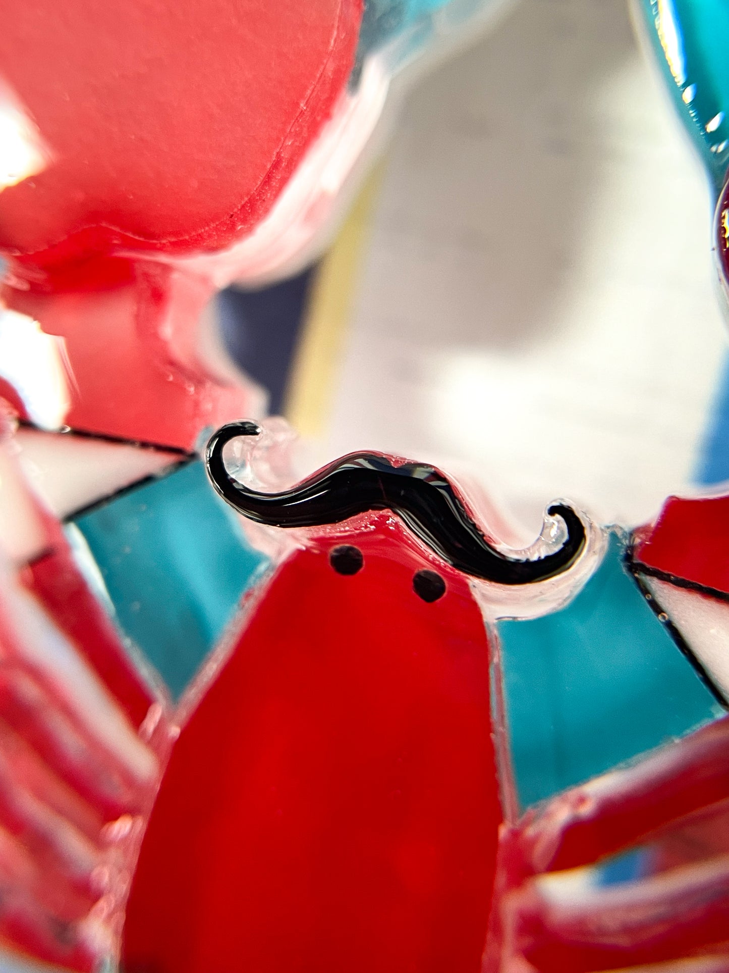 Mustache Lobster Brooch (Red)