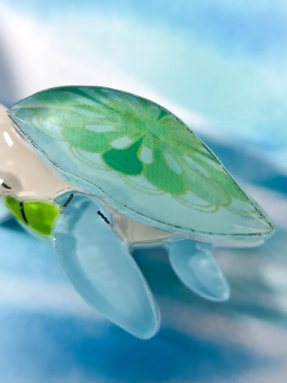 Sea Turtles Swimming in the Sea Brooch