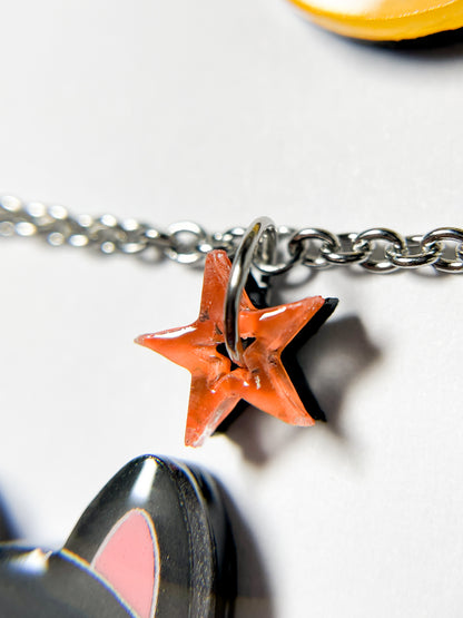 Halloween Vampire Cat Necklace