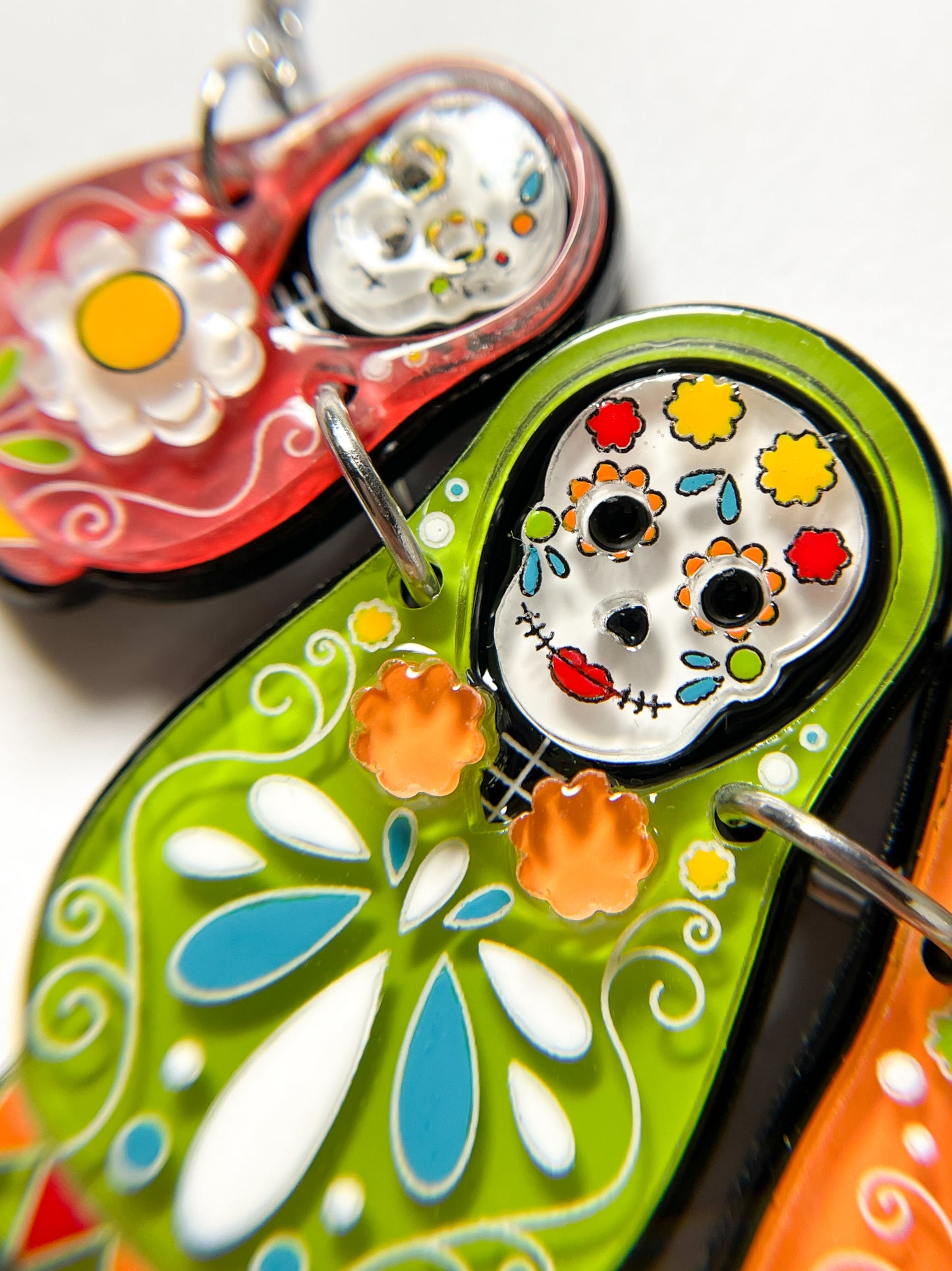 Skull Matryoshka Doll Necklace