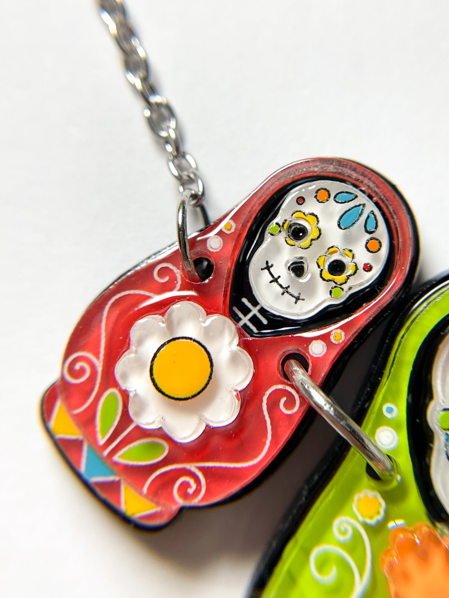 Skull Matryoshka Doll Necklace