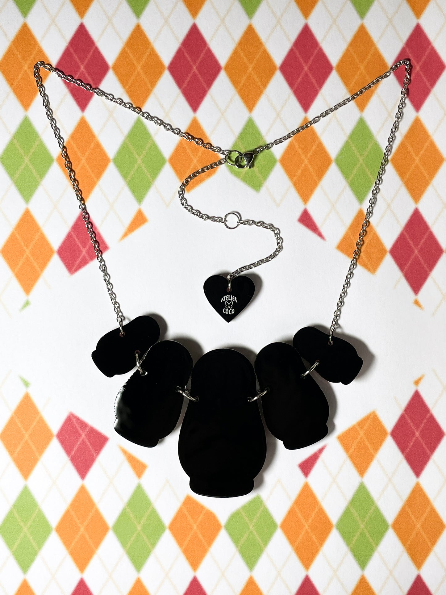 Skull Matryoshka Doll Necklace