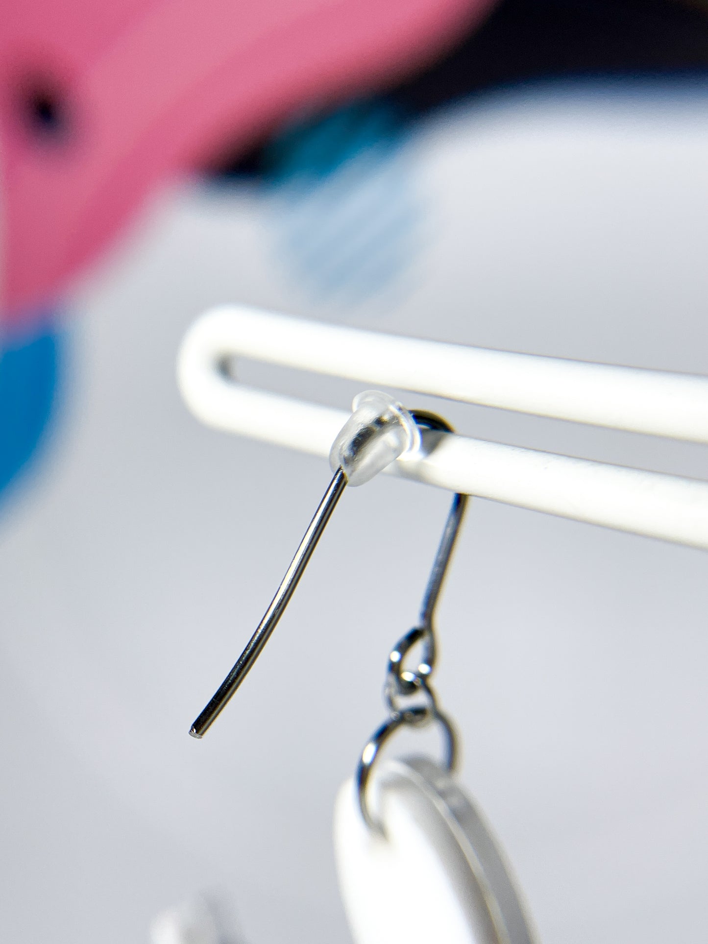 Balloon Dogs Drop Earrings (Pink & Blue)